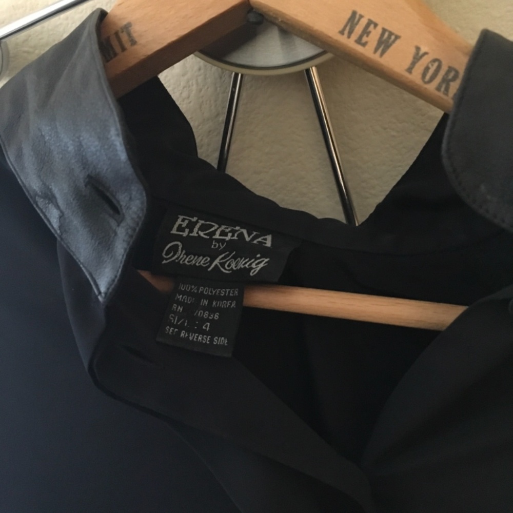 Neiman Marcus Elena By Jhene Glitter Black Shirt - Picture 6 of 6